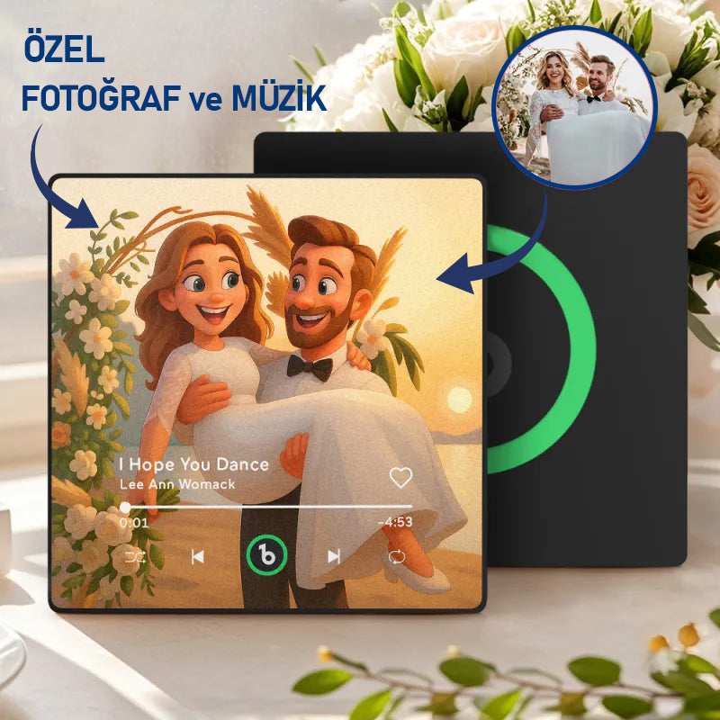 Fotoğraflı Müzik Mıknatısı