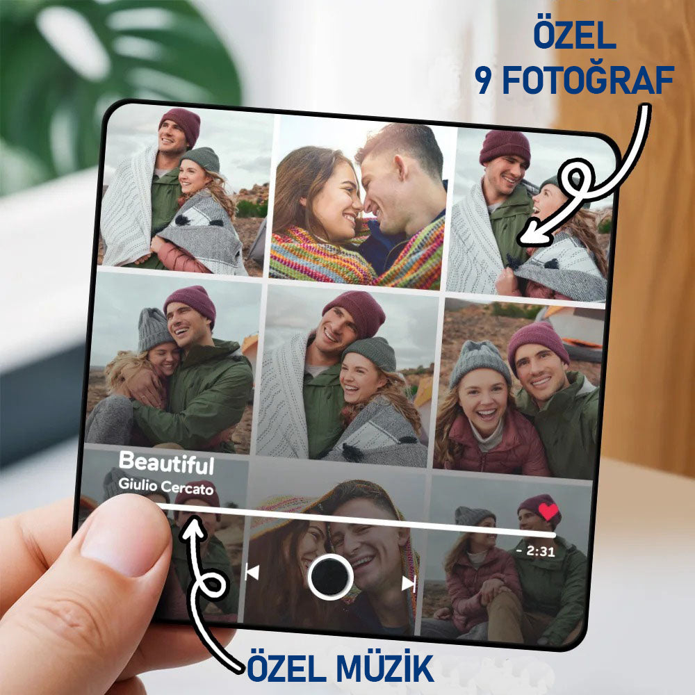 Fotoğraflı Müzik Mıknatısı